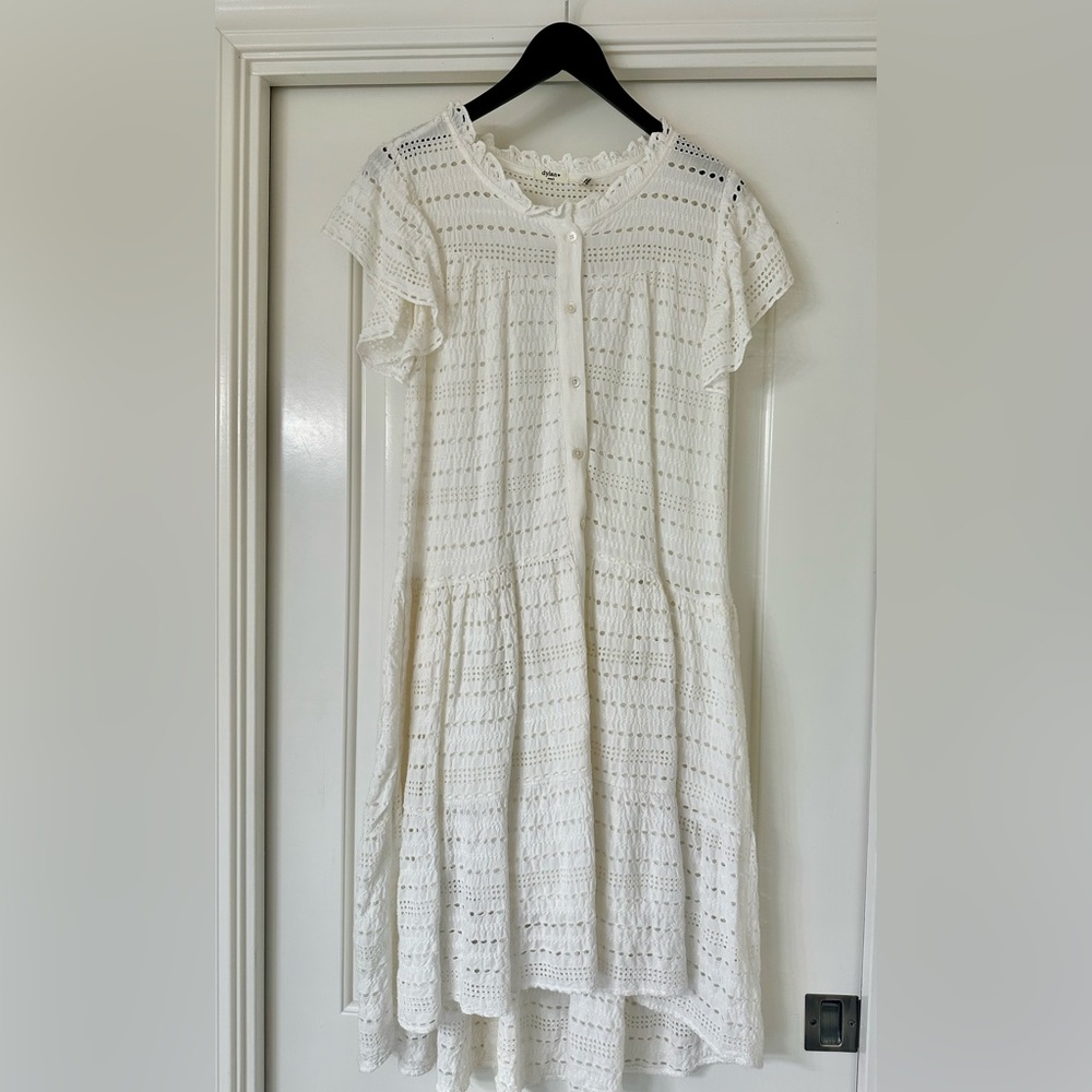 Dylan White Eyelet Boho Dress